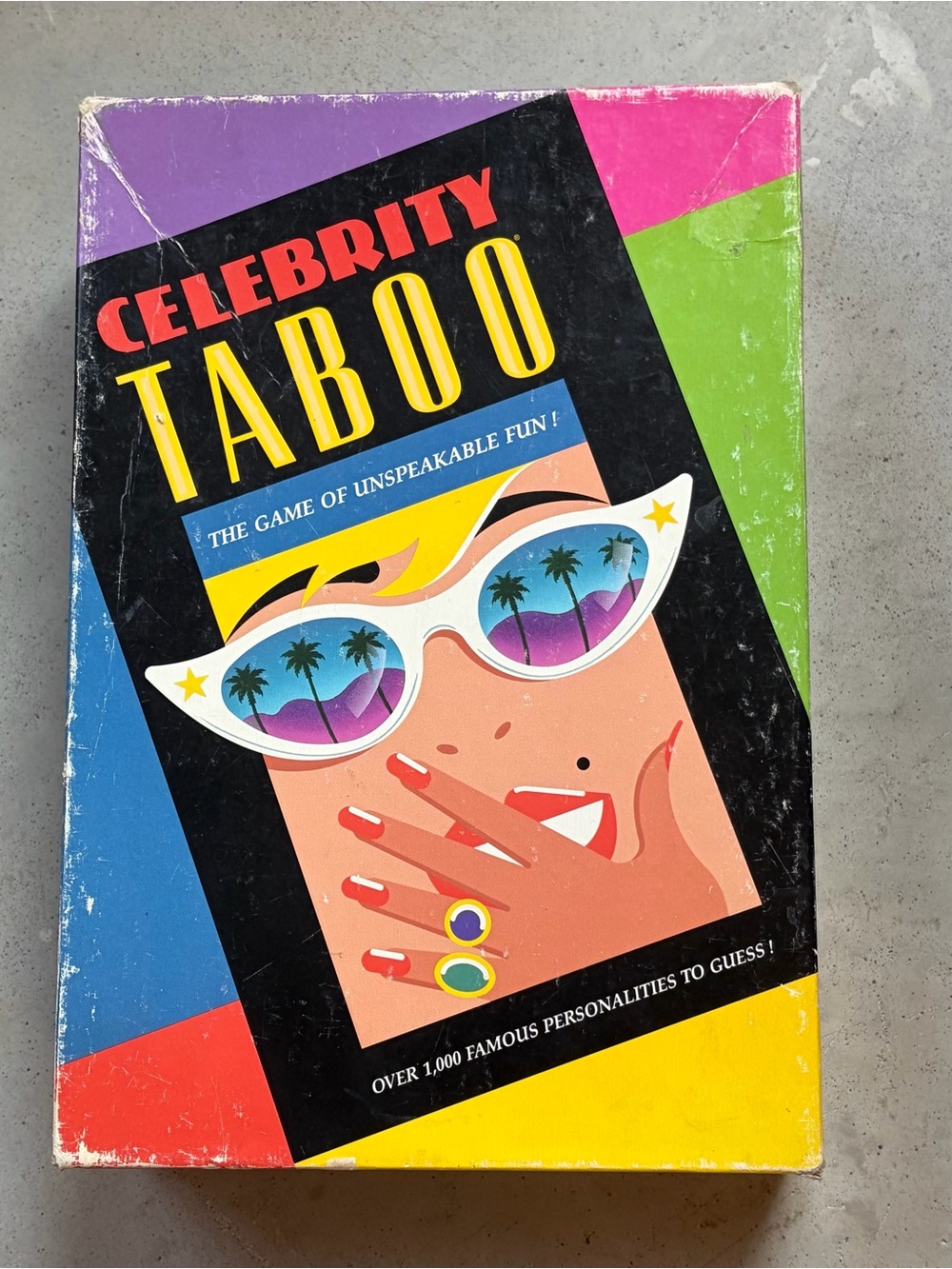 Vintage 1991 Celebrity Taboo Board Game Milton Bradley Complete Tested